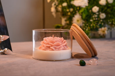 Peony Flower Candle