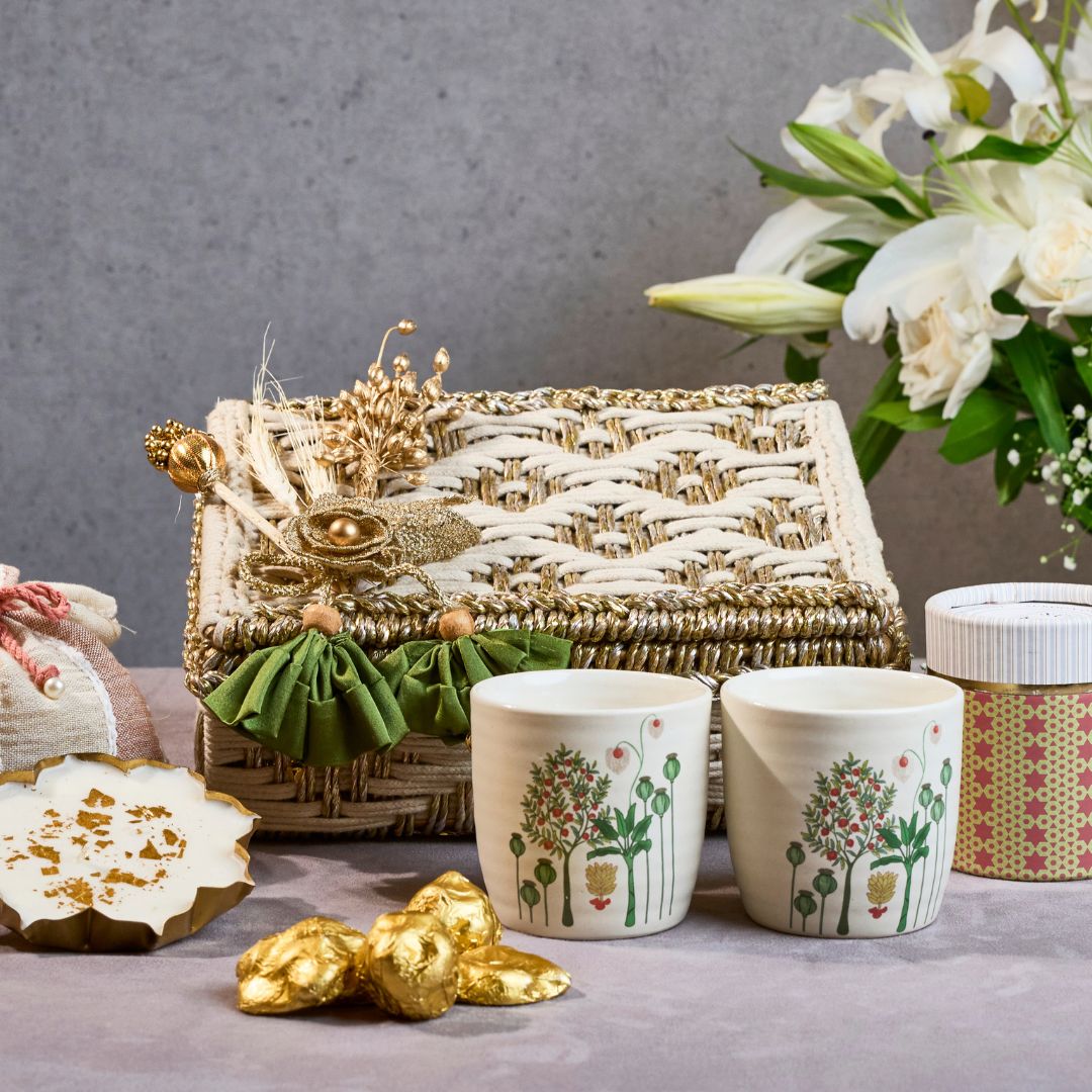 Ivory and Gold- Tea box