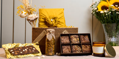 Brown Raffia Basket