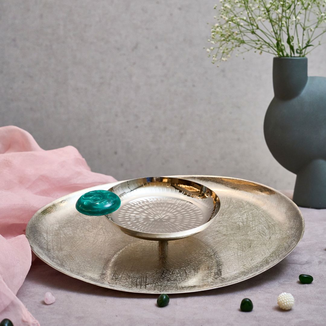 2 Tier Silver Platter