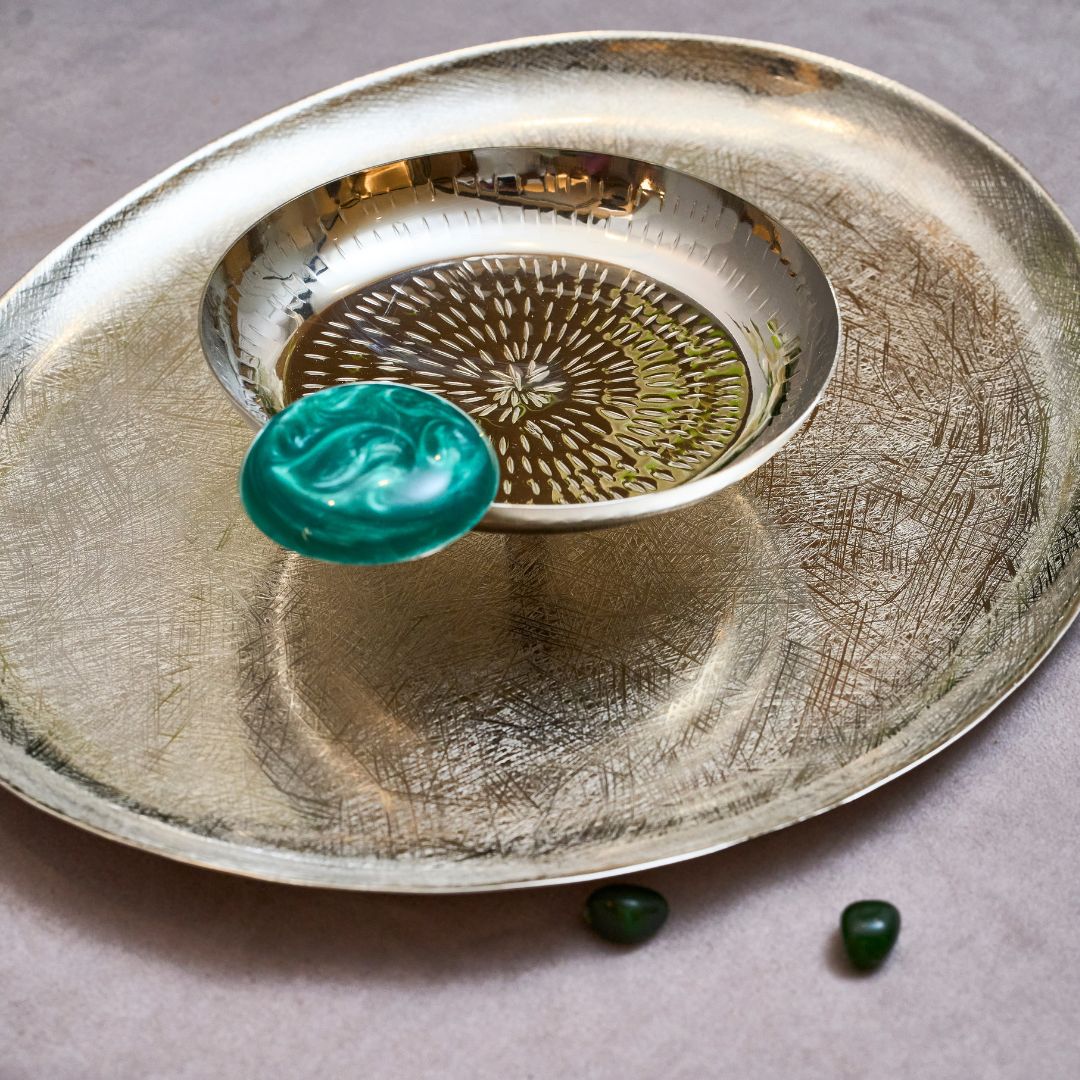 2 Tier Silver Platter