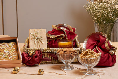 Threads of Tradition - Maroon & Gold Tray