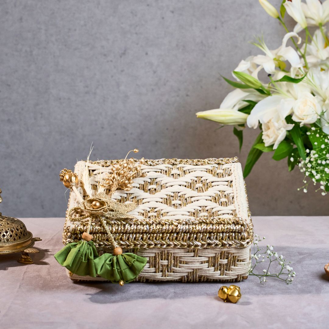 Ivory and Gold- Tea box