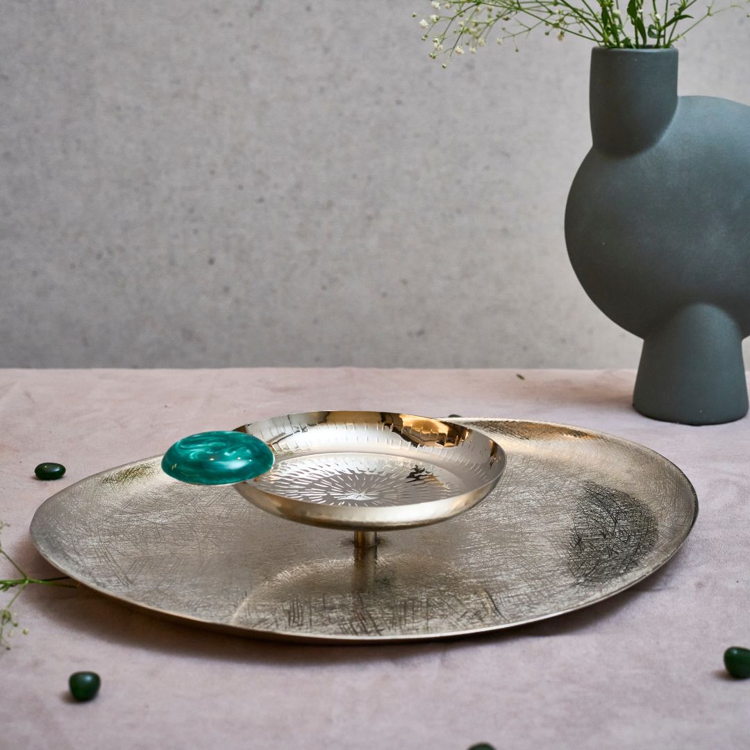 2 Tier Silver Platter